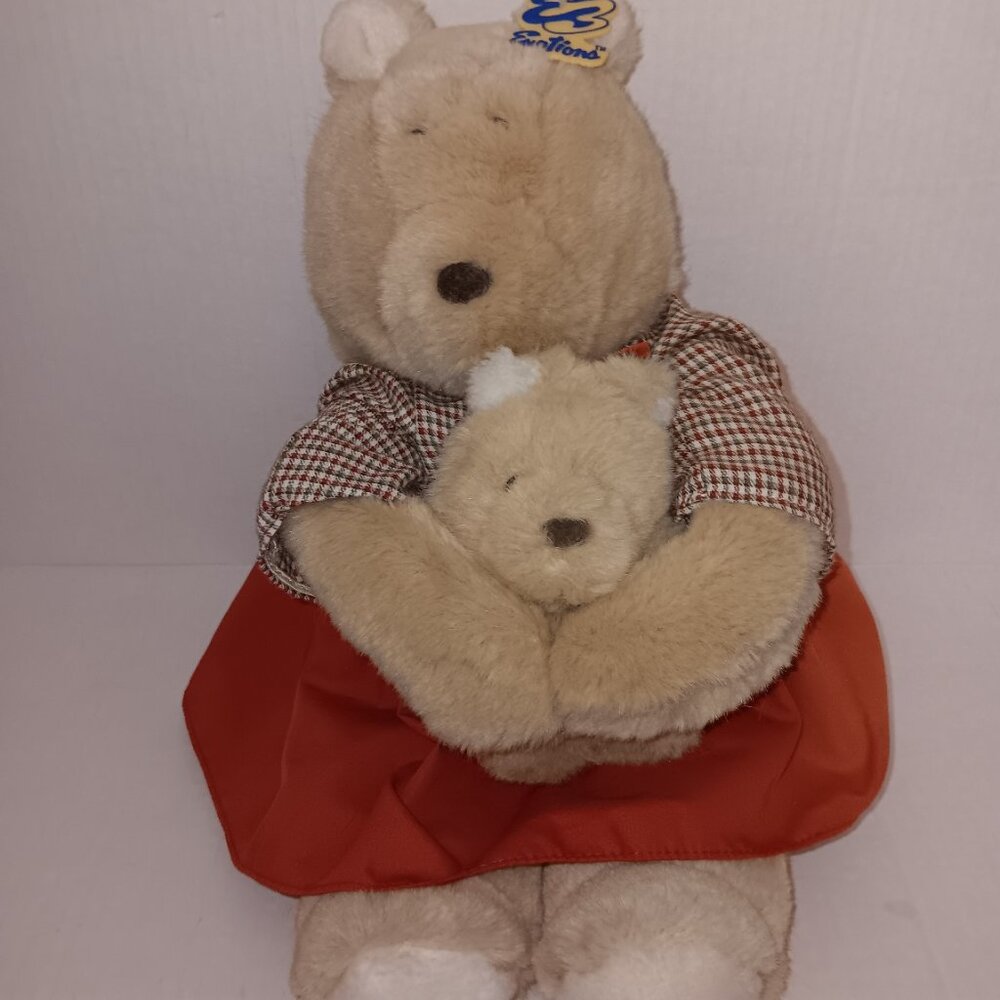 EMOTIONS MATTEL TOY ANIMAL MOM & CUB BEARS